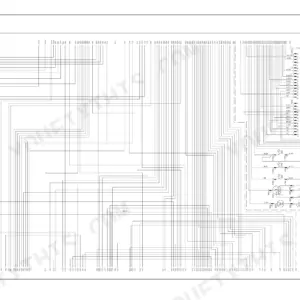 Komatsu WB146-5 electrical schematic wiring diagram showing front dashboard harness connections and pinouts.
