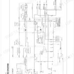 Kubota GR2120 electrical system logic circuit wiring diagram showing switches, relays, fuses, and components.