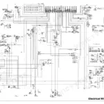 Kubota KX057-4, U55-4 electrical wiring diagram showing cab and canopy harness connections and fuse box layout.