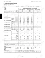 kubota-kx61-3-kx71-3-excavator-service-manual-97899-61050-specs-28.webp Kubota KX61-3, KX71-3 major machine specifications table including engine, dimensions, travel speed, and performance data.