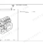 Landini 65GT, Advantage 4 cyl engine assembly A4.236 parts diagram showing engine block and components.