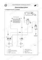 landini-70-variants-trekker-tractor-service-training-3662270m2-hydraulic-223.webp Landini Trekker 70-100 high pressure hydraulic circuit diagram for C tractors showing pumps and valves.
