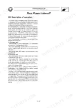Landini Rex 70GT-100F/GT Deltashift rear PTO operation description and components.