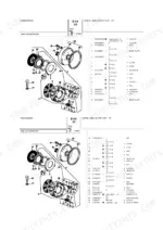 Landini Atlas 100 exploded view of LUK dual clutch assembly and parts list.
