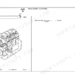 Landini Blizzard 85 engine assembly A4.248 parts diagram showing engine block and components with reference part numbers.