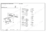 landini-c6000-crawler-tractor-parts-catalog-1821740m1-chassis-parts-17.webp Landini C6000 exploded view diagram and parts list for track carrier components including carriage, bush, and shims.