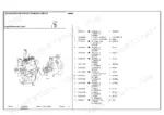 landini-c6000-crawler-tractor-parts-catalog-1821740m1-engine-parts-7.webp Landini C6000 engine parts diagram and list showing cylinder block, studs, nuts, and plugs with reference numbers.