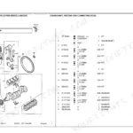 Landini Frutteti 560 F, 8560F parts list for crankshaft, pistons, and connecting rods with exploded view diagram.