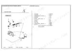 landini-frutteti-560-f-8560f-tractor-parts-catalog-3311544m2-hydraulic-parts-1.webp Landini Frutteti 560 F, 8560F exploded view of hydraulic accessories, including hitch, plugs, pipes, and union parts list.