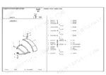 landini-ghibli-90-tractor-parts-catalog-3657849m2-chassis-parts-121.webp Landini Ghibli 90 exploded view of front 2WD fenders, footsteps, and platform components with parts list table.