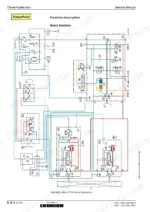 liebherr-l550-variants-wheel-loader-service-manual-1035-3357-hydraulic-218.webp Liebherr L550, L556, L566, L576, L580 travel hydraulics system diagram showing basic function and hydraulic circuit components.