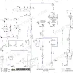 Liebherr L550, L556, L566, L576, L580 wiring diagram showing ignition lock, batteries, generator, and main fuse electrical circuits.