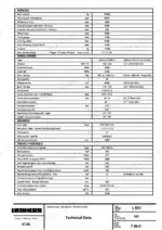 liebherr-l551-wheel-loader-service-manual-8145009-specs-113.webp Liebherr L551 technical data table including engine, gearbox, and travel hydraulic specifications.