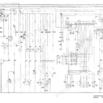Liebherr L551 electrical wiring diagram showing instrument cluster, sensors, and control module connections.