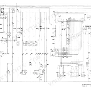 Liebherr L551 electrical wiring diagram showing instrument cluster, sensors, and control module connections.