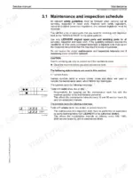liebherr-l586-2plus2-wheel-loader-service-manual-maintenance-49.webp Liebherr L586 2plus2 maintenance and inspection schedule page explaining service interval symbols and operator responsibilities.