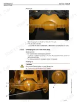 liebherr-l586-2plus2-wheel-loader-service-manual-wiring-109.webp Liebherr L586 2plus2 maintenance manual showing front axle oil level check and oil change procedure with component diagrams.