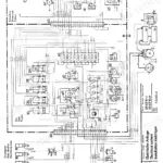 Liebherr LR 611, LR 621, LR 631, LR 641 electrical system wiring diagram showing cab controls, gauges, and engine components.