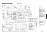link-belt-225-spin-ace-hydraulic-excavator-shop-manual-1113-hydraulic-157.webp Link-Belt 225 Spin Ace, SH225X-3 hydraulic circuit diagram showing main control valve, pumps, and component parts list table.