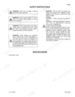 link-belt-290-lx-crawler-excavator-shop-manual-9-44510lx-page-149.webp Link-Belt 290 LX safety instructions page detailing battery handling, acid burn first aid, and charging precautions.