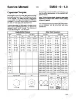 link-belt-5800-hydraulic-excavator-service-manual-837-torque-85.webp Link-Belt 5800 Quantum service manual capscrew torque table for Grade 2 and Alloy Steel fasteners with head identification.
