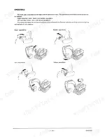 link-belt-ls-4300-hydraulic-excavator-operator-manual-f00056-1092-operations-54.webp Link-Belt LS-4300 operations manual showing joystick control diagrams for boom, bucket, arm, and swing functions.
