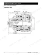 manitou-211-axle-assembly-repair-manual-647041en-hydraulic-50.webp Manitou Type 211 brake working conditions drawing showing SAHR brake applied with service brake discs and Belleville washer.