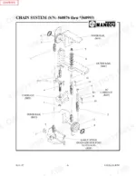 manitou-k5601-k5602-k5603-forklift-mast-parts-catalog-r397-chassis-parts-8.webp Manitou K5601, K5602, K5603 exploded view diagram of the chain system, including inner and outer rails and chain anchors.