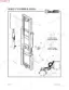 Manitou K5601, K5602, K5603 exploded view of mast rails, lift cylinder, hydraulic hoses, and chain anchor styles.