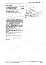 Manitou MC 30, M26-2, M26-4, M30-2, M30-4, M40-4, M50-4 valve spring replacement procedure and compressor tool diagram.