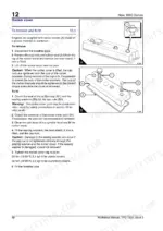 Manitou MLT 526 rocker cover removal and installation procedure with diagrams.