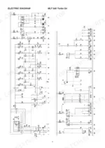 Manitou MLT 526 electric wiring diagram showing relays, fuses, and switches.