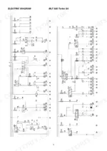 Manitou MLT 526 electric wiring diagram showing fuses, switches, and lighting circuits.
