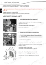 manitou-mlt-634-120-st3b-variants-telehandler-repair-manual-647412en-procedures-47.webp Manitou MLT 634 120 ST3B... MT 1030 EASY 75D ST3B: Procedure for removing the engine cover, radiator, and fan motor with diagrams.