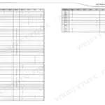 Manitou MLT 634 120 ST3B... MT 1030 EASY 75D ST3B electrical schematic connector cross-reference table for diagrams 1-8.