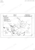 manitou-mlt-635-130-ps-mlt-733-105-mlt-733-115-mlt-737-130-ps-telescopic-handler-parts-catalog-647663-wiring-63.webp Manitou MLT 635 130 PS, 733 105/115, 737 130 PS exploded view of electric circuit harness parts, reference 11AA1991.
