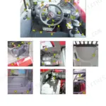 Manitou MLT 840-115 PS, MLT 840-137 PS cabin instruments and controls diagram with numbered component identification.