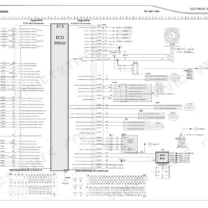 Manitou MT 1440 / MT 1840 engine sensor electrical schematic