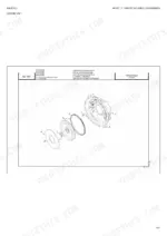 Manitou MT 732, 932, 1030 Easy exploded view of flywheel housing.