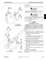 Manitowoc 999 operator manual page showing swing operation controls, luffing jib diagrams, and safety procedures for swing motion.