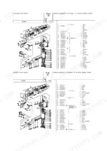 massey-ferguson-60-6860-tractor-parts-catalog-hydraulic-parts-63.webp Landini 6860 exploded view of hydraulic lift piping and pump components with corresponding parts list table.