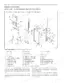 Mitsubishi 5M15D, 5M20D, 5M25D, 5M30D, 5M35D exploded view diagram of the Triplex mast assembly and major components list.