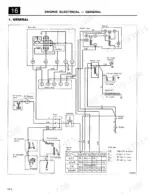 mitsubishi-6d22-6d22-t-6d22-tc-diesel-engine-shop-manual-97841-02002-00-wiring-245.webp Mitsubishi 6D22 engine electrical wiring diagram showing alternator, starter, heater, and switch connections.