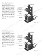 Mitsubishi ESR15N-24V...ESS20N reach truck diagram showing operator controls, steering wheel, keypad, and multi-function handle.