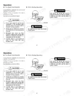 Mitsubishi ESR15N-24V...ESS20N manual page 45: New reach truck break-in procedures, safety warnings, and pre-start inspection guidelines.