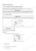 mitsubishi-fb16pnt-fb18pnt-fb20pnt-forklift-truck-operator-manual-99750-7p110-troubleshooting-146.webp Mitsubishi FB16PNT, FB18PNT, FB20PNT troubleshooting procedure for sudden shutdown and fuse replacement steps.