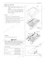 mitsubishi-fbc15n-variants-forklift-truck-service-manual-99759-7c110-torque-66.webp Mitsubishi FBC15N-FBC30LN: Logic card removal, installation, and torque specifications for M3 screws and logic unit cover.