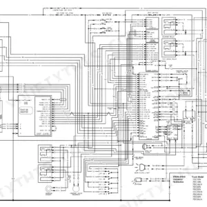 Mitsubishi FBC15N-FBC30LN electrical wiring diagram for contactor hydraulics