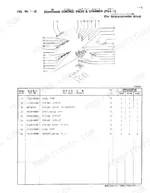 mitsubishi-fd35-fd38-fd40-lift-truck-parts-catalog-98731-51920-hydraulic-parts-80.webp Mitsubishi FD35, FD38, FD40 exploded view of control valve and strainer for torque converter drive with parts list table.