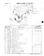 mitsubishi-fd35-fd38-fd40-lift-truck-parts-catalog-98731-51920-parts-list-20.webp Mitsubishi FD35, FD38, FD40 radiator and piping exploded view diagram and parts list for synchro drive cooling system components.